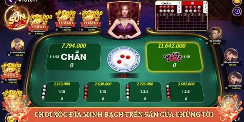 Chơi Xóc Đĩa Minh Bạch Trên Sân Của Chúng Tôi